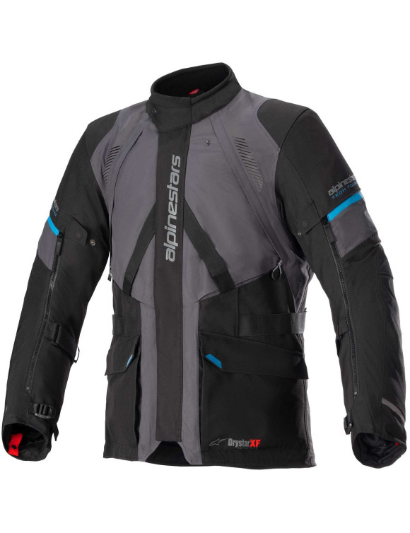 Giacca Moto Alpinestars Monteira Drystar® XF - Grigio catrame/Nero/Blu metile 32051239617 - 1 Giacca Moto Alpinestars Monteira Drystar® XF - Grigio catrame/Nero/Blu metile 32051239617 - 1