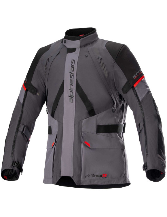 Veste de moto Alpinestars Monteira Drystar® XF - Gris foncé/Gris goudron/Rouge vif 3205123 - 1 Veste de moto Alpinestars Monteira Drystar® XF - Gris foncé/Gris goudron/Rouge vif 3205123 - 1