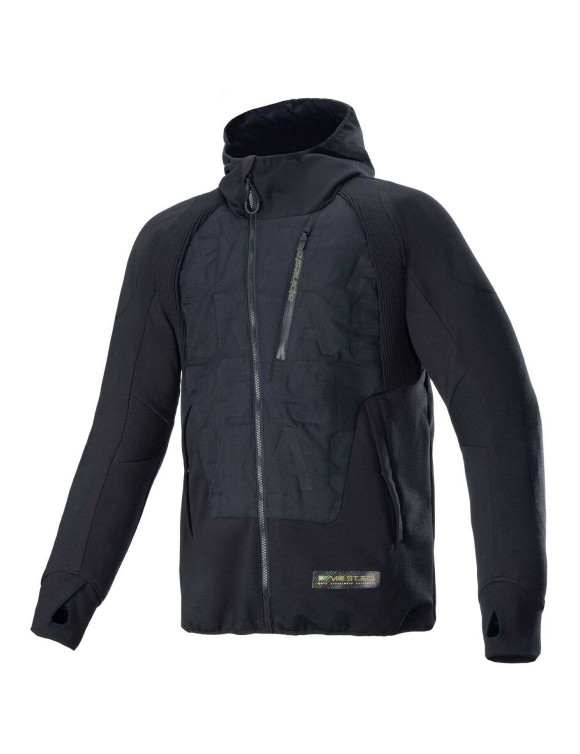 Alpinestars Hybrid Motorcycle Jacket With Hood Alpinestars Mo.St.Eq - Black 420182410 - 1 Alpinestars Hybrid Motorcycle Jacket With Hood Alpinestars Mo.St.Eq - Black 420182410 - 1