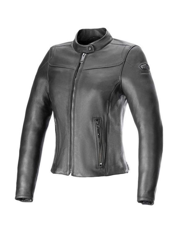 Alpinestars Tory Women's Leather Motorcycle Jacket - Black/Black 31138241100 - 1