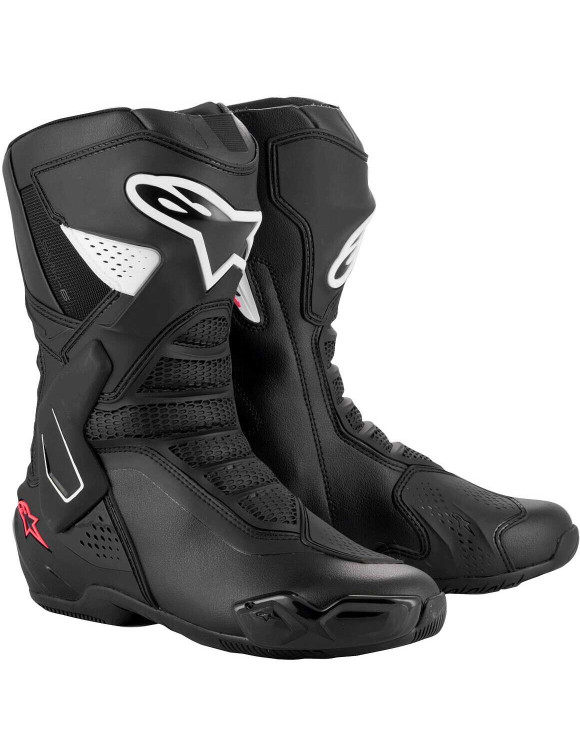 Bottes de moto Alpinestars Stella SMX-6 V3 - Noir/Blanc/Rose diva 22231251832 - 1