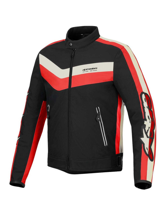 Chaqueta de moto Alpinestars T-Dyno resistente al agua - Negro/Rojo brillante/Crudo 32016251486 - 1