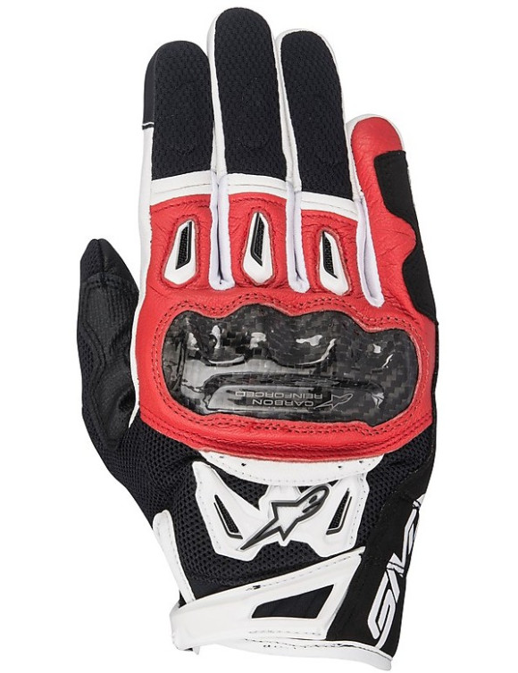 Gants de moto Alpinestars SMX-2 Air Carbon V2 - Noir/Rouge/Blanc 3567717132 - 1 Gants de moto Alpinestars SMX-2 Air Carbon V2 - Noir/Rouge/Blanc 3567717132 - 1