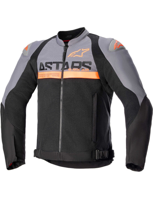 Veste de moto Alpinestars SMX Air - Gris foncé/Noir/Orange fluo 3306523914 - 1 Veste de moto Alpinestars SMX Air - Gris foncé/Noir/Orange fluo 3306523914 - 1