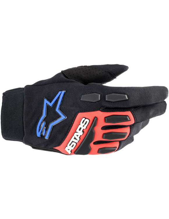 Gants de moto Alpinestars Full Bore Xt - Noir/Rouge vif/Bleu 35636231317 - 1