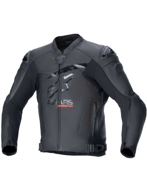 Alpinestars Airflow GP Plus R V4 Leather Motorcycle Jacket - Black/Black 31006241100 - 1