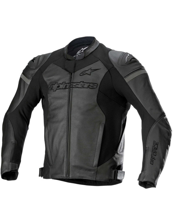 Alpinestars GP Force Leather Motorcycle Jacket - Black/Black 31008221100 - 1 Alpinestars GP Force Leather Motorcycle Jacket - Black/Black 31008221100 - 1