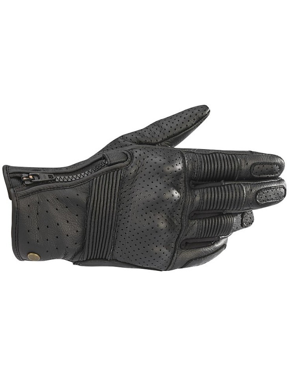 Alpinestars Rayburn V2 Leder-Motorradhandschuhe – Schwarz 350832010 - 1