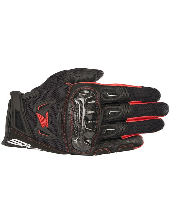Guantes de moto Alpinestars Honda SMX-2 Air Carbon V2 - Negro/Rojo 356781813 - 1
