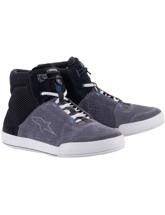 Alpinestars Chrome Air Motorcycle Shoes - Black/Cold Grey/Blue 25125221247 - 1 Alpinestars Chrome Air Motorcycle Shoes - Black/Cold Grey/Blue 25125221247 - 1