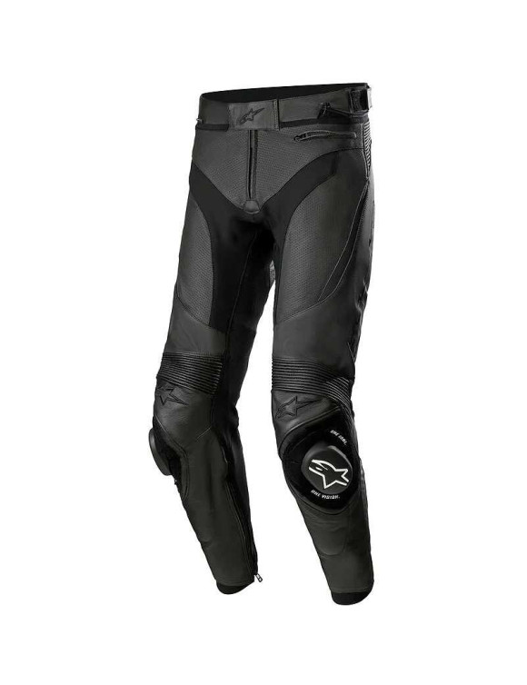 Alpinestars Missile V3 Airflow Leather Motorcycle Pants - Black/Black 31215221100 - 1