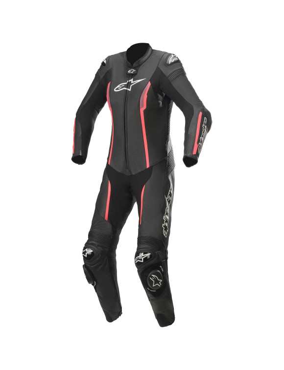 Tuta Moto Alpinestars Donna Stella Missile V2 - 1 Pezzo - Nero/Rosa diva/Ardesia 31801221838 - 1