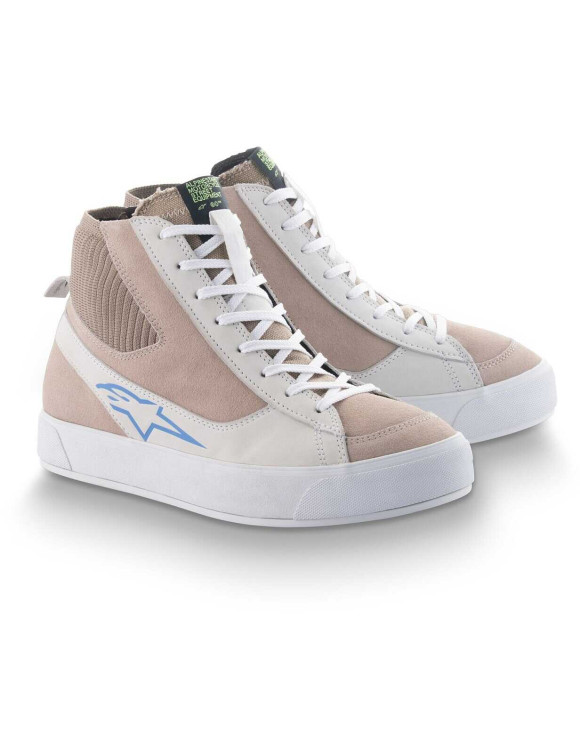 Alpinestars Stated Podium Stella Damen-Motorradschuhe – Weiß/Hellgrau 25402242008 - 1