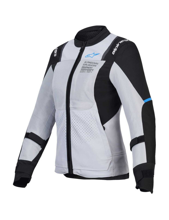 Alpinestars Veste de moto pour femme Stella St - 2 Air - Gris glace/Noir 32107259031 - 1 Alpinestars Veste de moto pour femme Stella St - 2 Air - Gris glace/Noir 32107259031 - 1