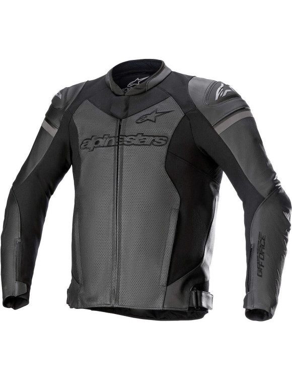 Chaqueta de moto de cuero Alpinestars GP Force Airflow - Negro/Negro 31007221100 - 1