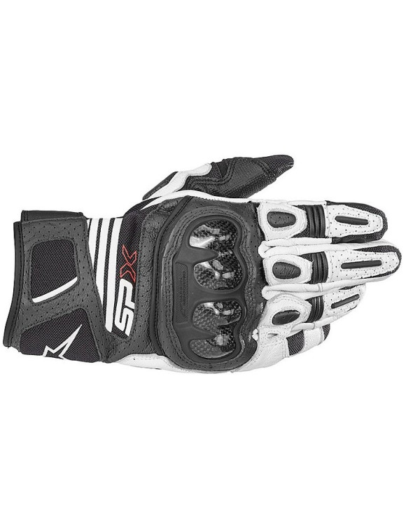 Gants de moto Alpinestars Spx Ac V2 - Noir/Blanc 356731912 - 1