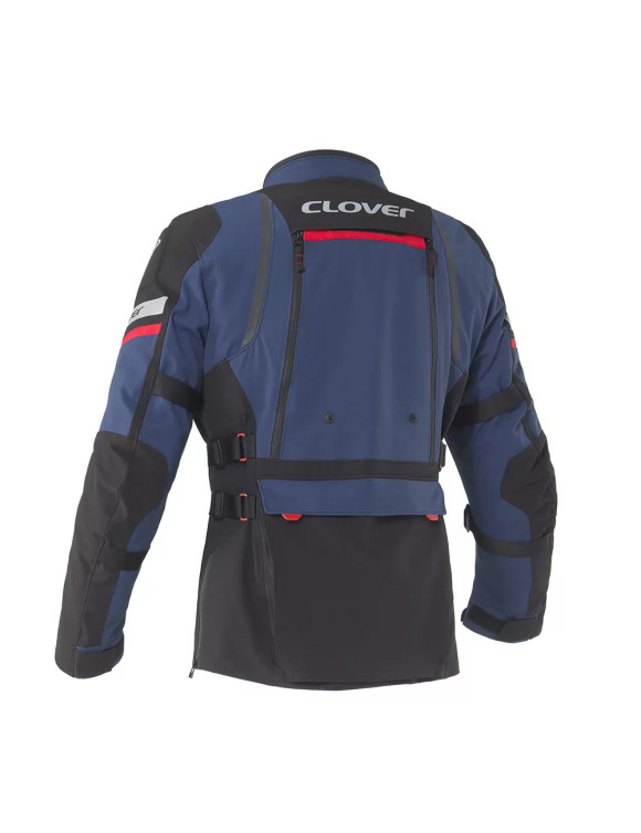 Giacca Moto da Uomo Touring Clover GTS-5 WP Blue/Black/Red 17003-NAV/N - 2