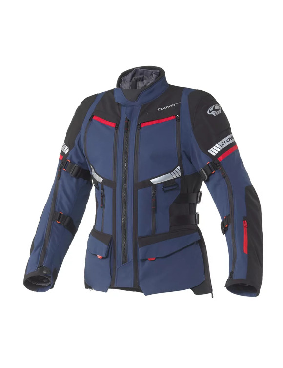 Giacca Moto da Uomo Touring Clover GTS-5 WP Blue/Black/Red 17003-NAV/N - 1