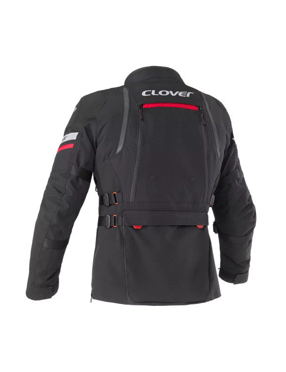 Chaqueta de moto Touring Clover GTS-5 WP Hombre Negro/Rojo 17003-N/N - 2