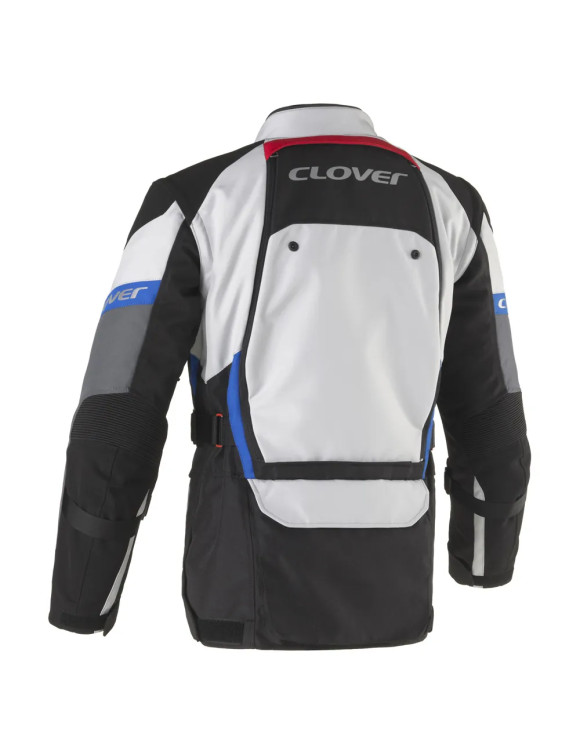Giacca Moto da Uomo Adventure Clover Rally-PRO WP Black/Grey/Blue 17007-N/GR - 2