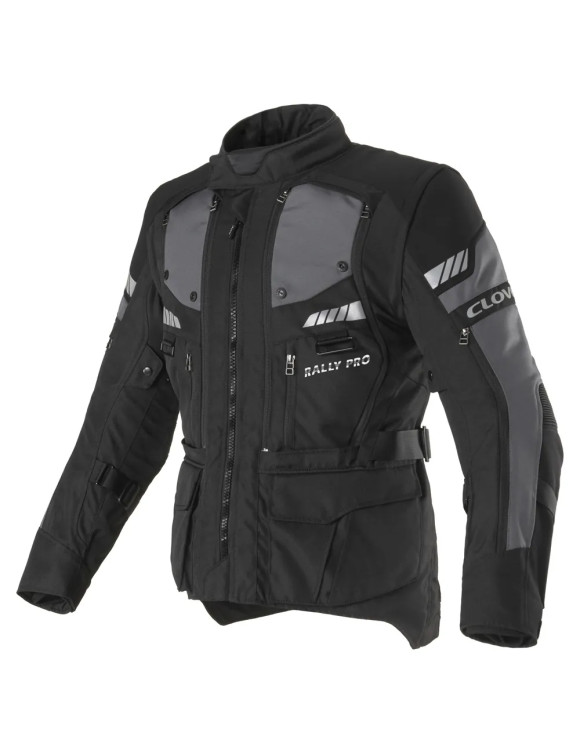 Clover Men's Adventure Motorcycle Jacket Rally-PRO WP Black 17007-N/N - 1