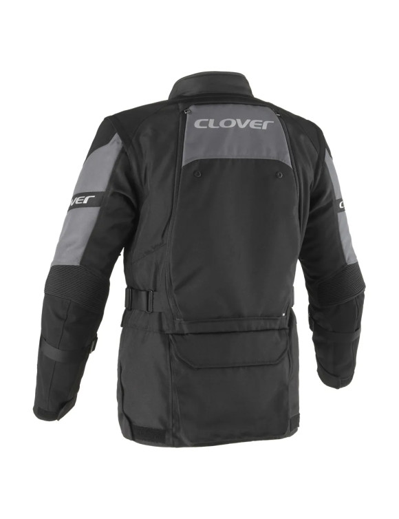 Giacca Moto da Uomo Adventure Clover Rally-PRO WP Black 17007-N/N - 2