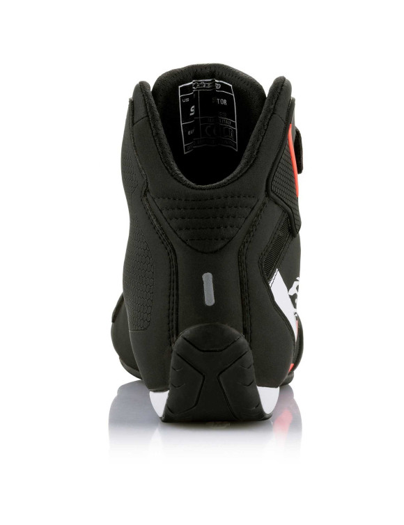 Alpinestars Sektor Motorradschuhe – Schwarz/Weiß/Fluo Rot 25155181231 - 5 Alpinestars Sektor Motorradschuhe – Schwarz/Weiß/Fluo Rot 25155181231 - 5