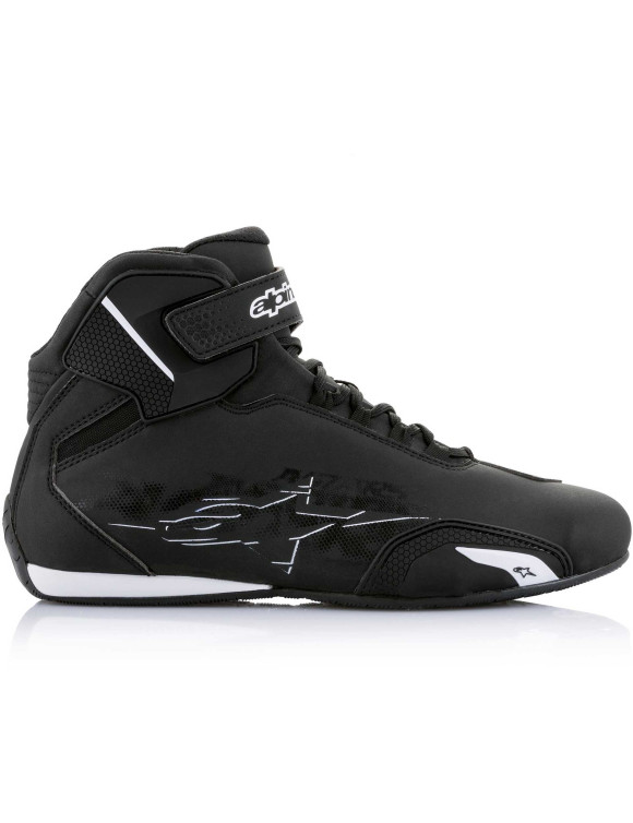 Chaussures de moto Alpinestars Sektor - Noir/Blanc 251551812 - 4