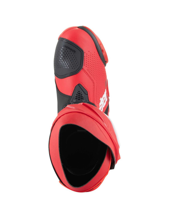 Bottes de moto Alpinestars Supertech R - Rouge vif/Rouge fluo 22200213029 - 6