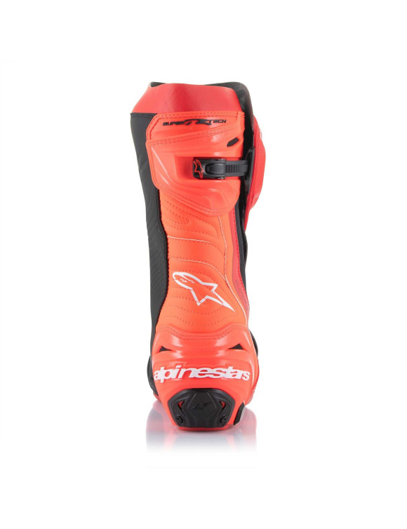 Bottes de moto Alpinestars Supertech R - Rouge vif/Rouge fluo 22200213029 - 7