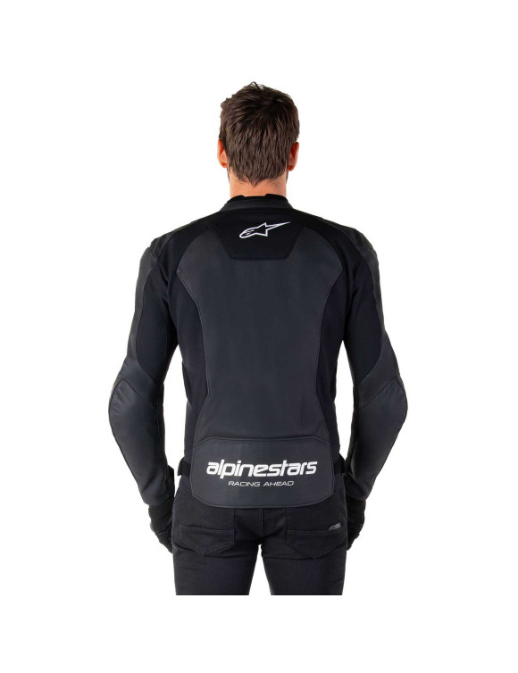 Giacca Moto Alpinestars In Pelle Faster V3 - Nero/Bianco 310352512 - 5 Giacca Moto Alpinestars In Pelle Faster V3 - Nero/Bianco 310352512 - 5