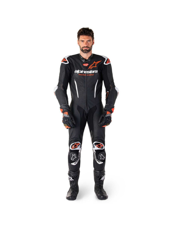 Alpinestars GP Leder-Motorradanzug – R7 – 1 Stück – Schwarz/Weiß/Fluorot 31501251231 - 3 Alpinestars GP Leder-Motorradanzug – R7 – 1 Stück – Schwarz/Weiß/Fluorot 31501251231 - 3