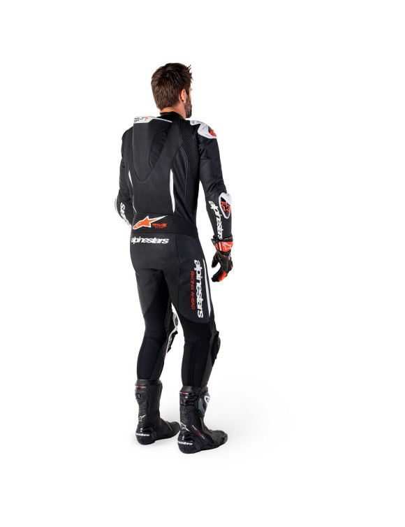 Combinaison moto en cuir Alpinestars GP - R7 - 1 pièce - Noir/Blanc/Rouge Fluo 31501251231 - 6 Combinaison moto en cuir Alpinestars GP - R7 - 1 pièce - Noir/Blanc/Rouge Fluo 31501251231 - 6