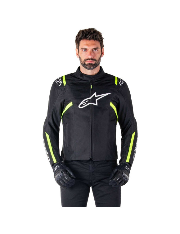 Chaqueta de moto Alpinestars impermeable TPS V2 - Negro/Blanco/Amarillo fluo 3200225125 - 3 Chaqueta de moto Alpinestars impermeable TPS V2 - Negro/Blanco/Amarillo fluo 3200225125 - 3