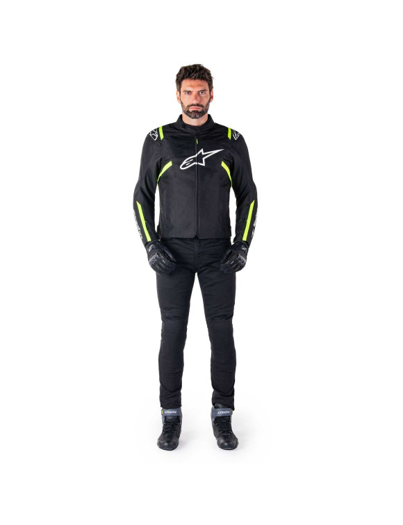 Alpinestars Waterproof TPS V2 Motorcycle Jacket - Black/White/Fluo Yellow 3200225125 - 7 Alpinestars Waterproof TPS V2 Motorcycle Jacket - Black/White/Fluo Yellow 3200225125 - 7