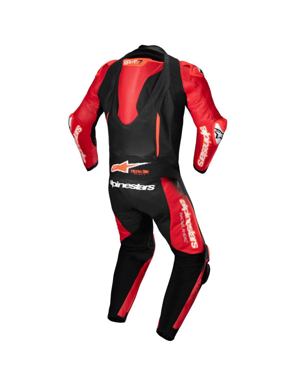 Combinaison moto en cuir Alpinestars GP - R7 - 1 pièce - Noir/Moyen/Rouge 31501251405 - 2