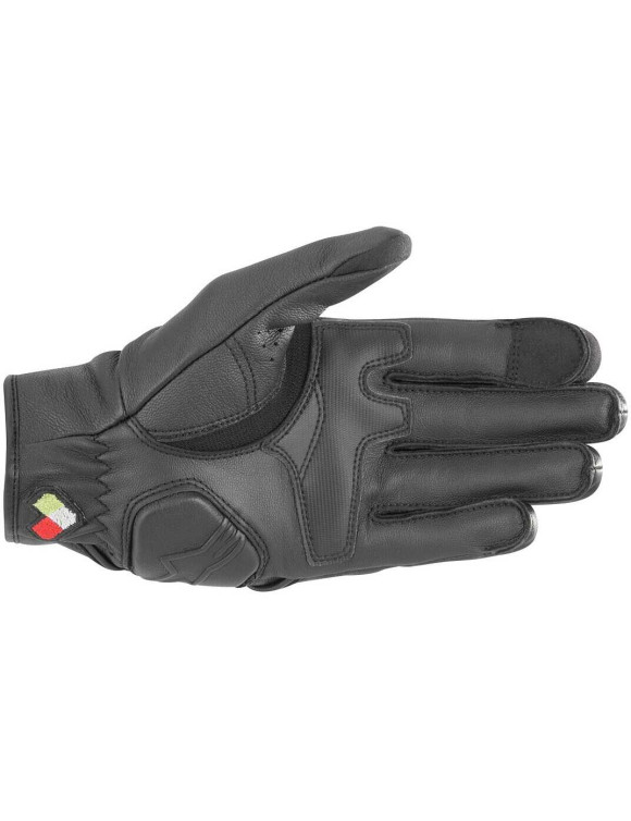 Alpinestars Dyno Leder-Motorradhandschuhe – Schwarz/Schwarz 35096241100 - 2
