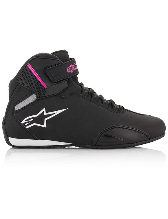 Chaussures de moto Alpinestars Stella Sektor pour femmes - Noir/fuchsia 25157191039 - 2