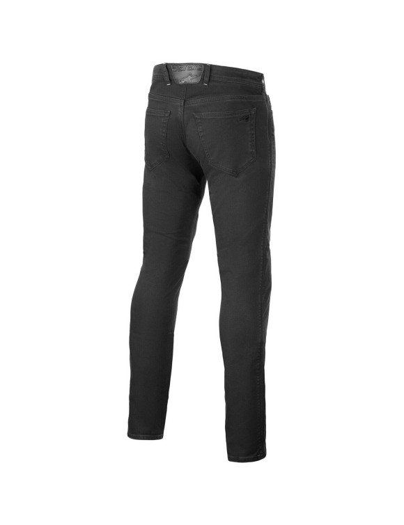 Pantalones de moto Alpinestars en denim Copper V3 - Enjuague/Negro 33285241202 - 2 Pantalones de moto Alpinestars en denim Copper V3 - Enjuague/Negro 33285241202 - 2