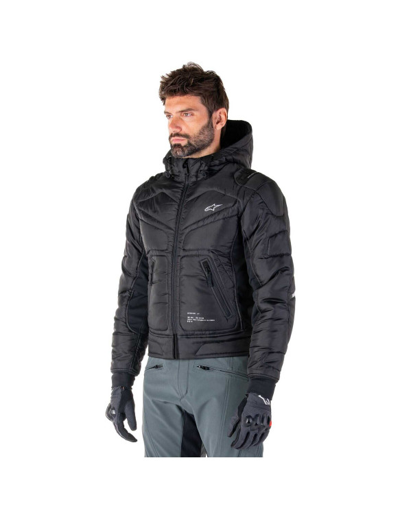 Chaqueta de moto impermeable Alpinestars Mohobbs - Negro/Naranja fluo 3200925156 - 4