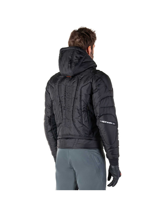 Chaqueta de moto impermeable Alpinestars Mohobbs - Negro/Naranja fluo 3200925156 - 6