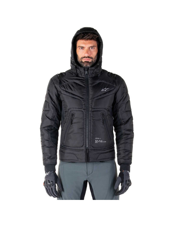 Chaqueta de moto impermeable Alpinestars Mohobbs - Negro/Naranja fluo 3200925156 - 7