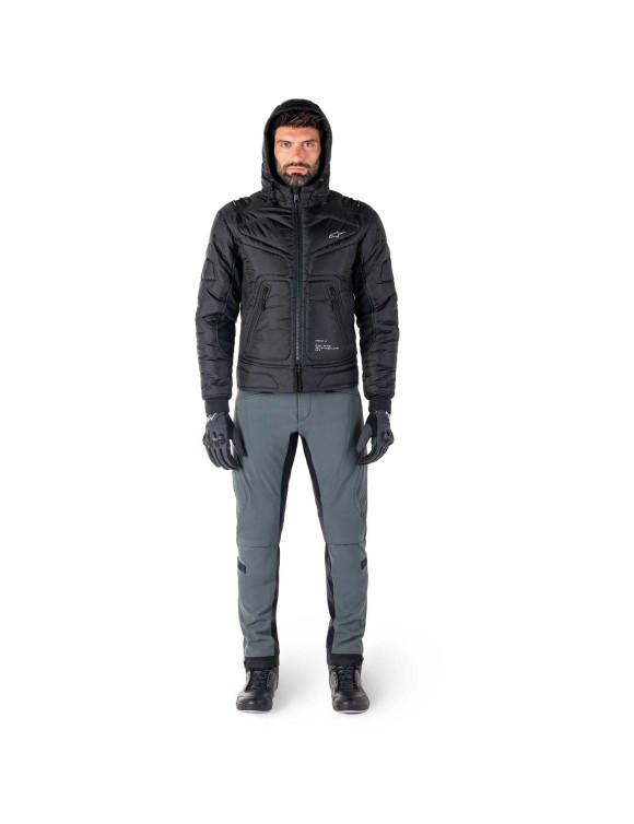 Chaqueta de moto impermeable Alpinestars Mohobbs - Negro/Naranja fluo 3200925156 - 13