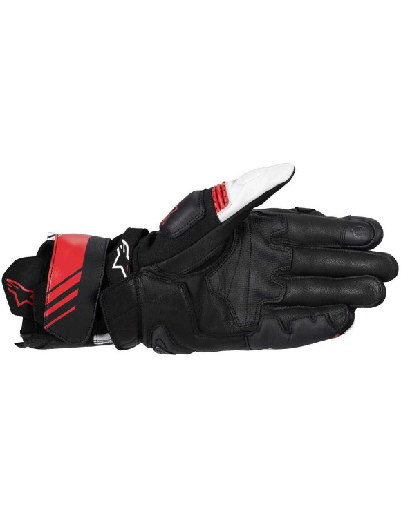 Guanti Moto Alpinestars In Pelle GP Plus R V3 - Nero/Bianco/Rosso brillante 35508251304 - 2