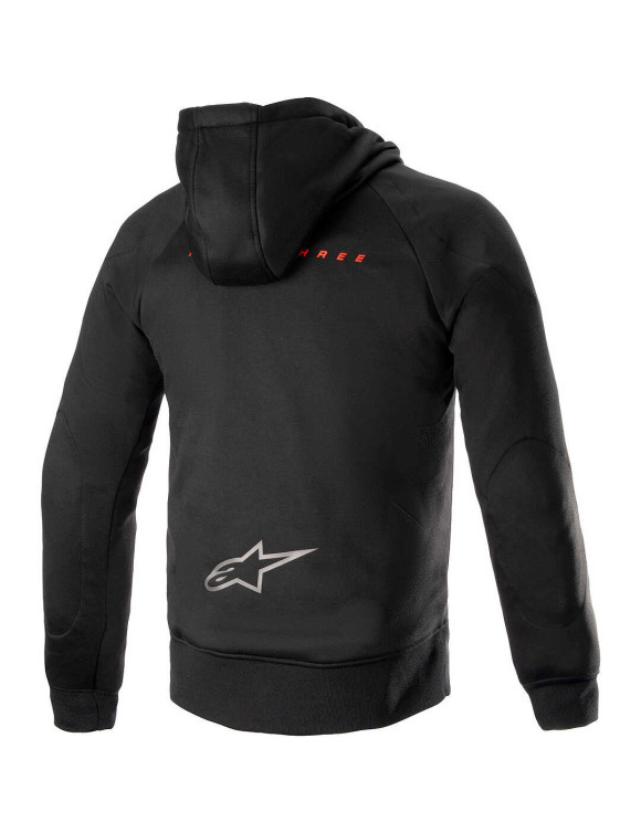 MM93 Alpinestars Thunder Sweat à capuche - Noir/Rouge vif 42005221303 - 2