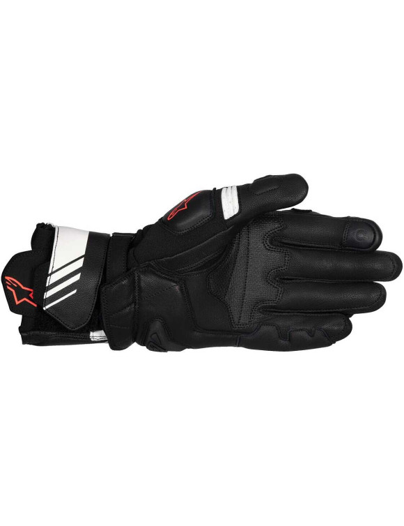 Gants de moto en cuir Alpinestars GP Plus R V3 - Noir/Blanc/Rouge Fluo 35508251231 - 2