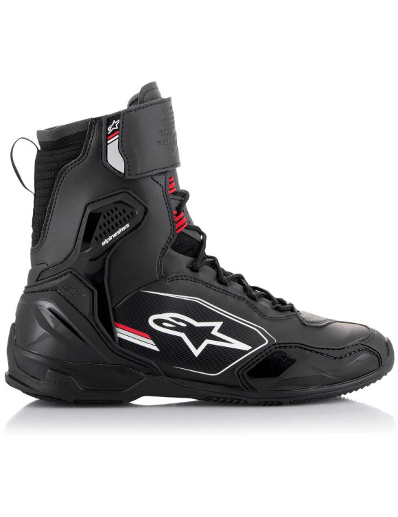 Alpinestars Superfaster Motorradschuhe – Schwarz/Grau/Helles Rot 25111241165 - 3 Alpinestars Superfaster Motorradschuhe – Schwarz/Grau/Helles Rot 25111241165 - 3