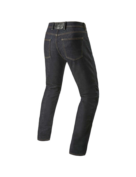 Pantalones de moto Alpinestars Cult-8 en denim elástico - Enjuague/Azul 33250247202 - 2
