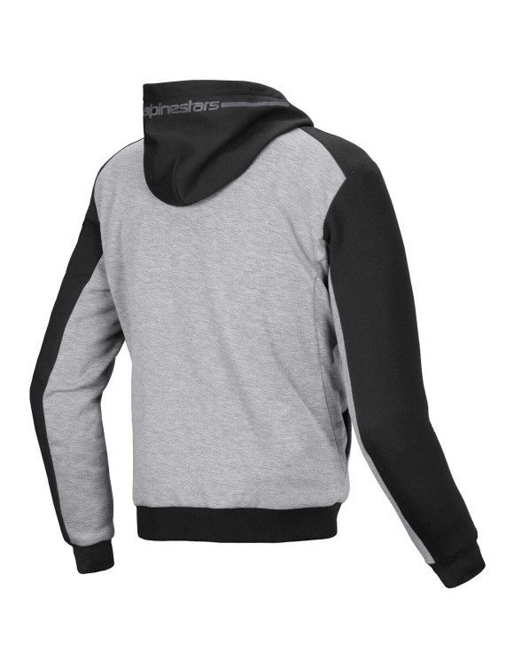 Sudadera con capucha deportiva Alpinestars Chrome V2 - Negro/Gris melange/Turquesa 42003251475 - 2