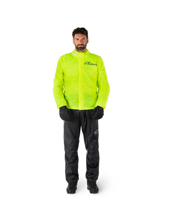 Alpinestars Hurricane Rain V2 Motorrad-Regenjacke Gelb HV 320052555 - 16